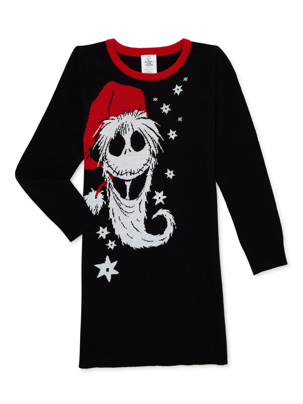 The Nightmare Before Christmas Girls Long Sleeve Sweater Dress