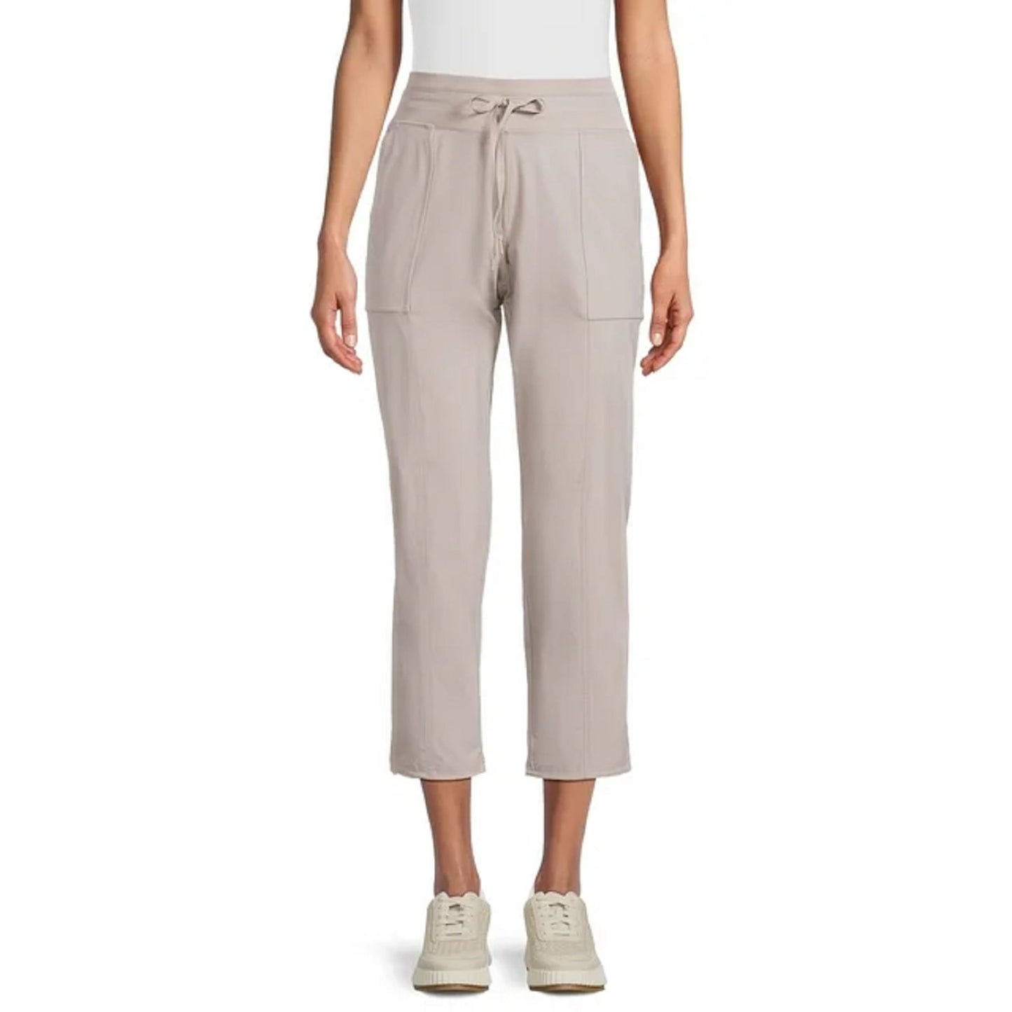 Avia Activewear Women's Pull On Commuter Pants, 27.5 Inseam, Taupe Fog, 3x