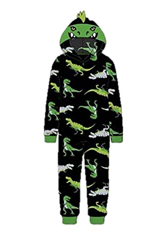 Komar Boys Hooded Dinosaur Dino Union Suit Blanket Sleeper Pajamas