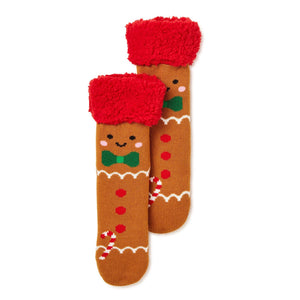 Fuzzy Babba Women's Slipper Socks, 1-Pack, One Size (Gingerbread)