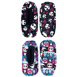 Fuzzy Babba Women's Slipper Socks, 1-Pack, One Size (Nightmare Before Christmas - 2 Pack)