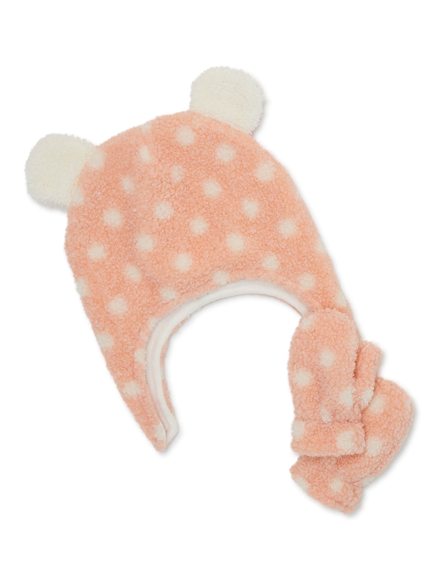 Wonder Nation Girls Faux Sherpa Hat and Mitten Set, 2-Piece, One Size