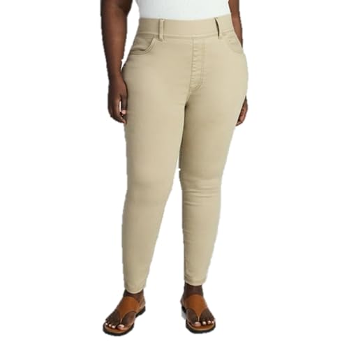 Terra & Sky Women's Pull On High Rise Skinny Jeggings, 28" Inseam, Sizes 0X-4X