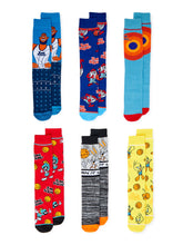 Load image into Gallery viewer, Character TV Shows Mens Crew Socks, 6-Pack
