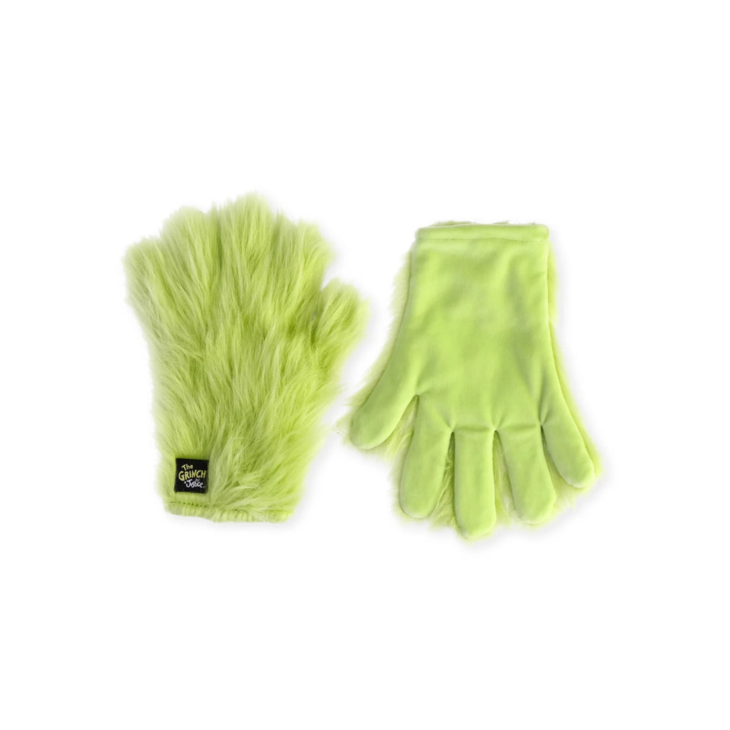 The Grinch Girls Grinch Faux Fur Gloves