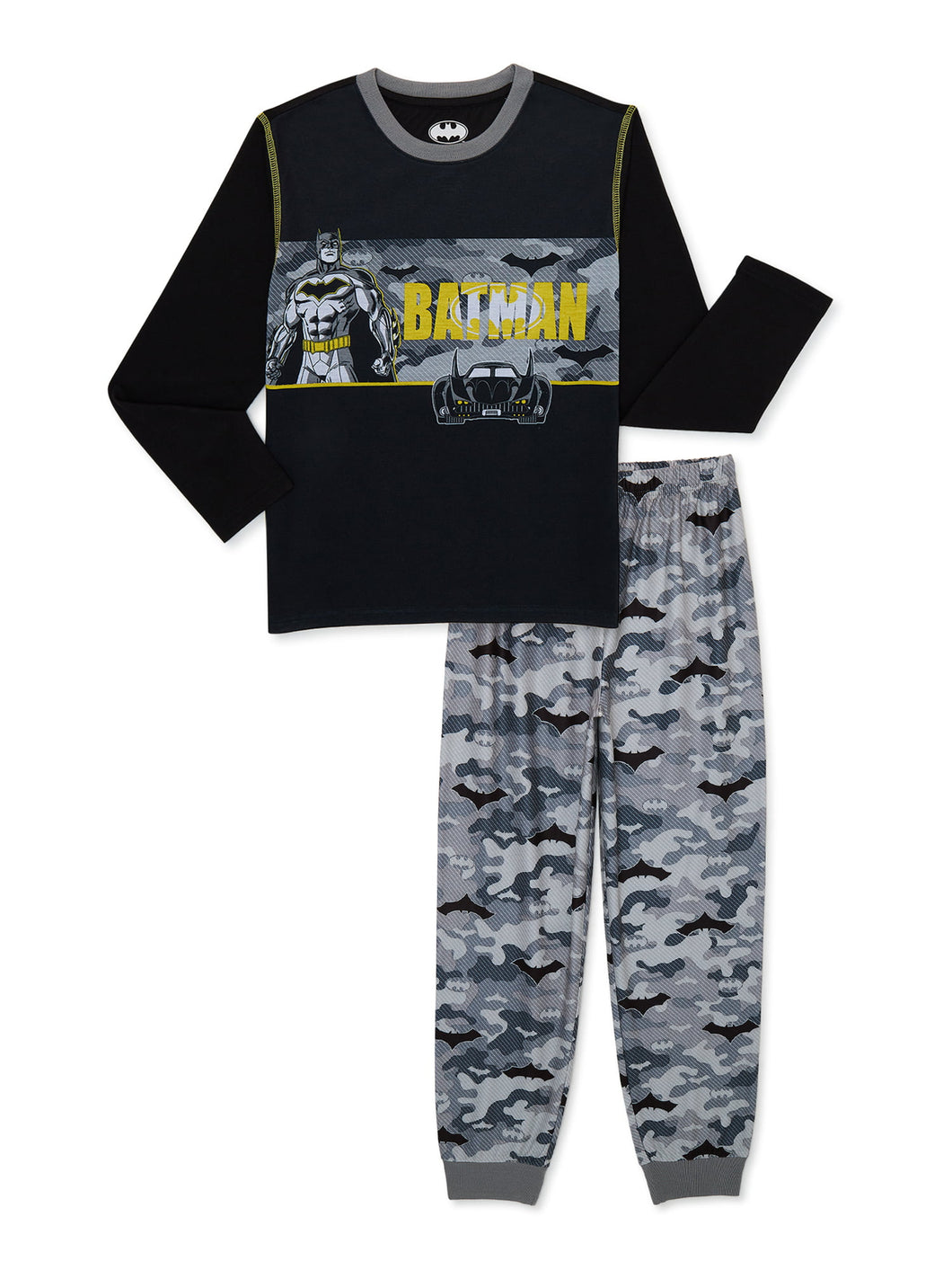 Batman Boys Long Sleeve Pajamas Set, 2-Piece, Size X-Small