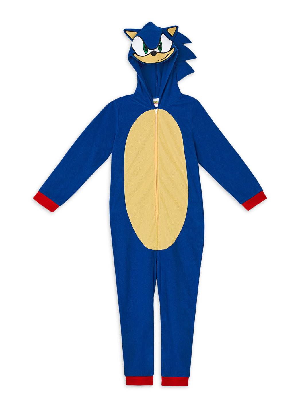 Sonic the Hedgehog Boys Hooded Character Union Suit Pajama