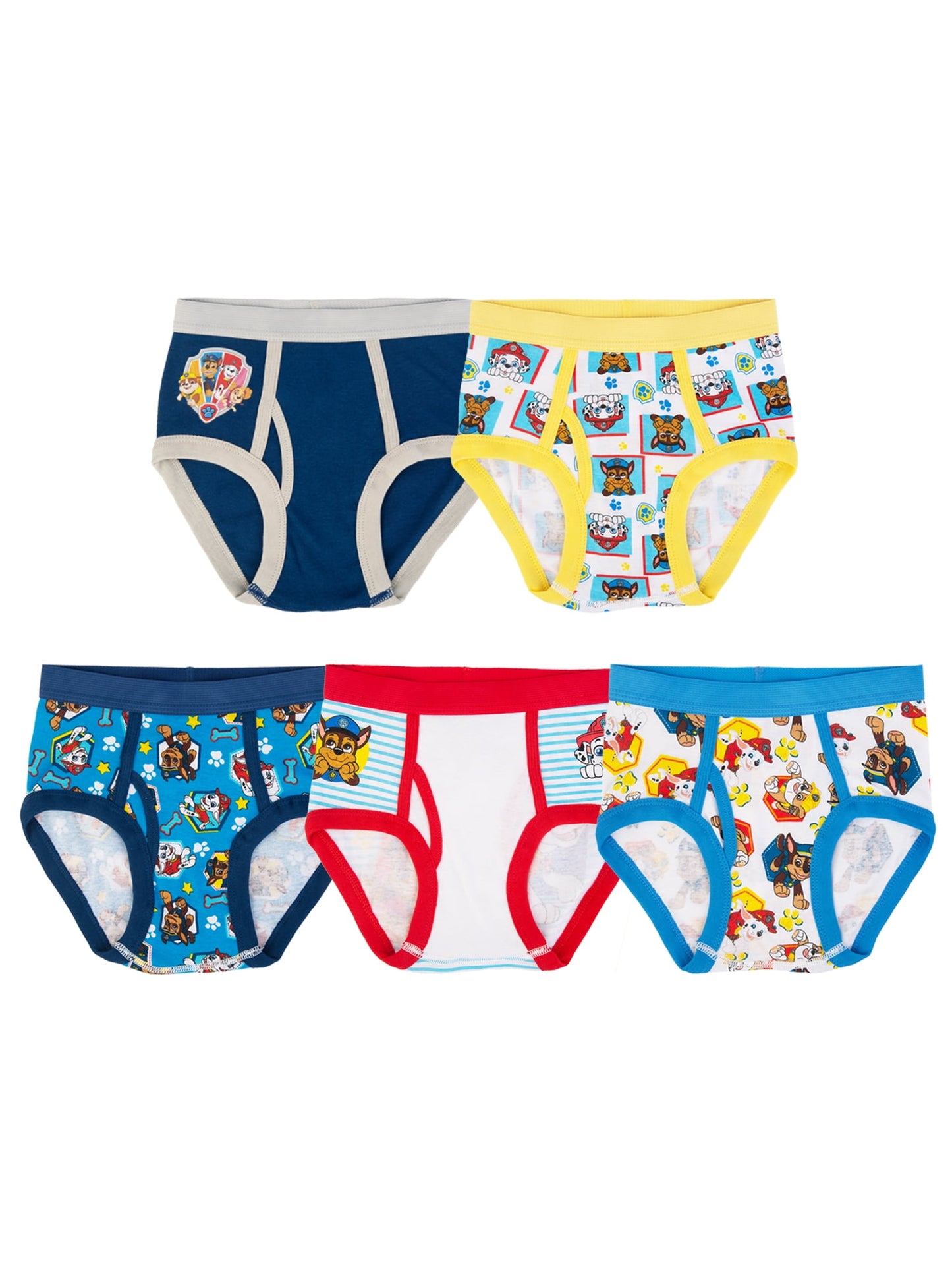 Paw Patrol Boys Cotton Brief Character Underwear, 5-Pack, Paw Patrol, 6