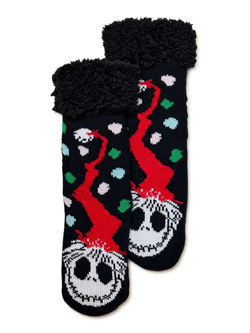 Fuzzy Babba Women's Slipper Socks, 1-Pack, One Size (Nightmare Santa Warmer)