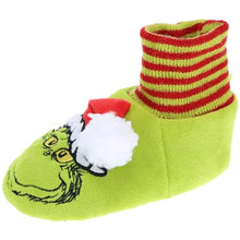 Load image into Gallery viewer, The Grinch Toddler Holiday Bootie Slippers - Small - X-Large
