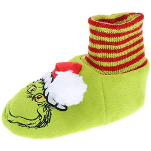 The Grinch Toddler Holiday Bootie Slippers - Small - X-Large