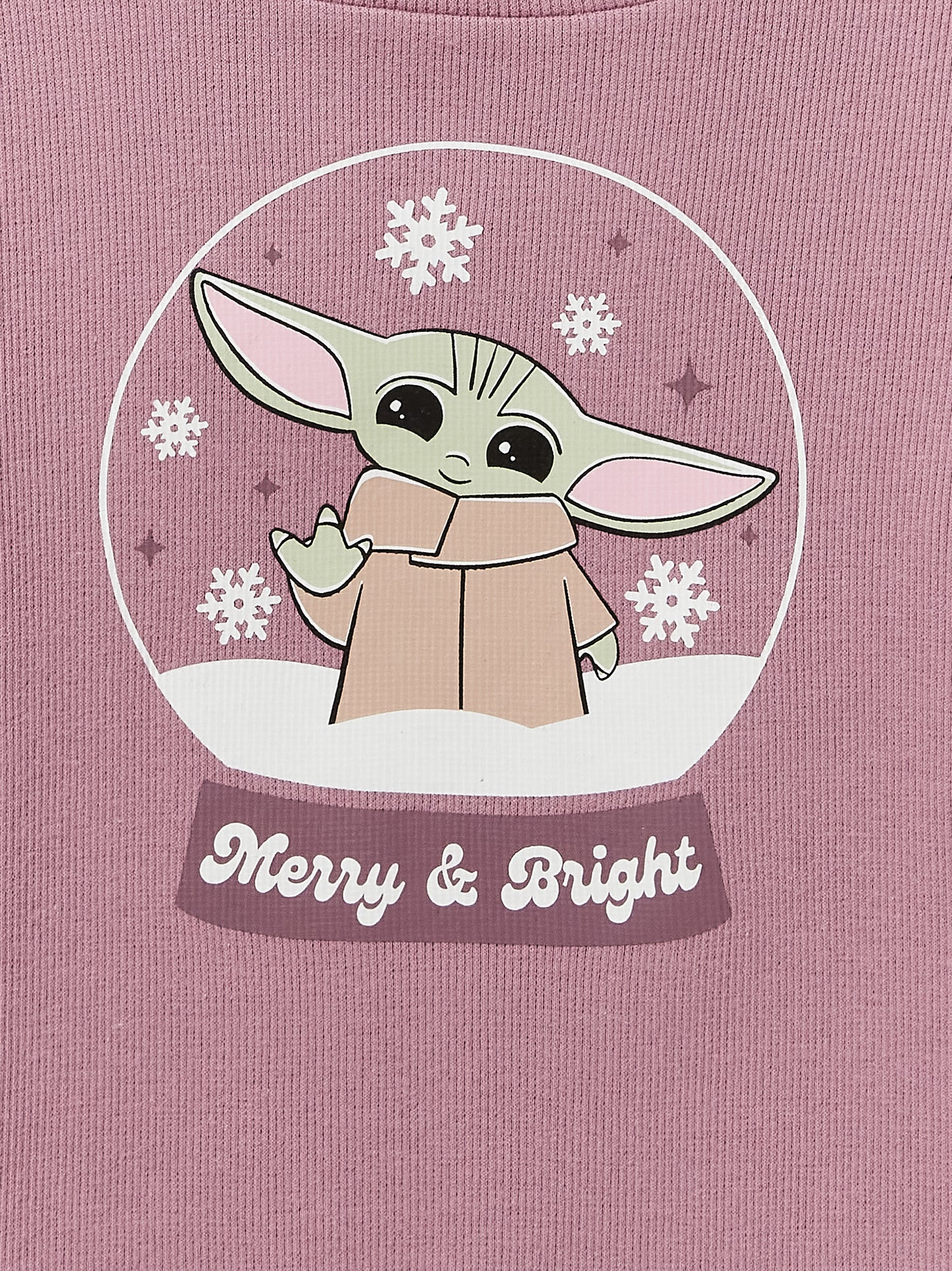 Star Wars The Mandalorian Girls Baby Yoda Long Sleeve Tee - Medium