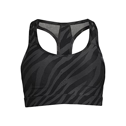 A Women's Molded Cup Sports Bra, Color:Black Zebra, Size S (4-6), (8822)