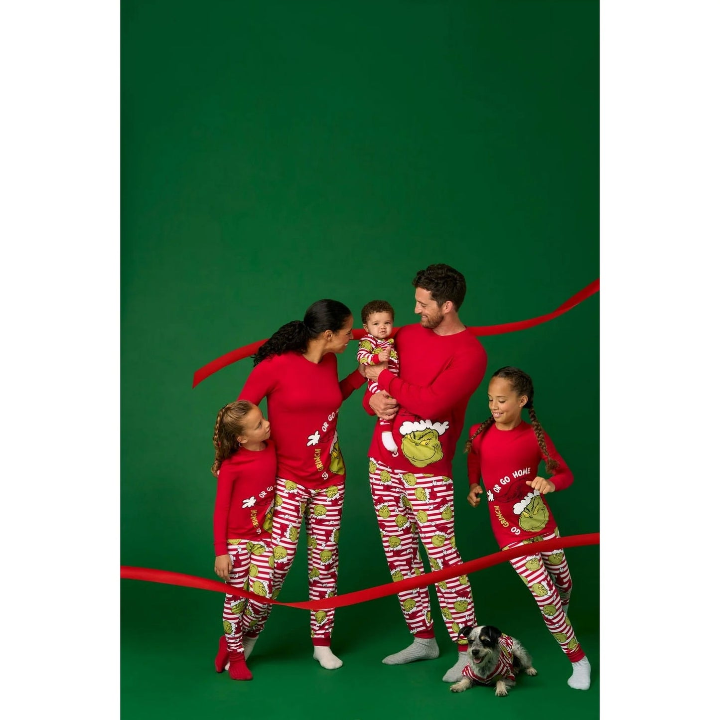 The Grinch who Stole Christmas Matching Family Pajamas - Adult, Infant, Pets