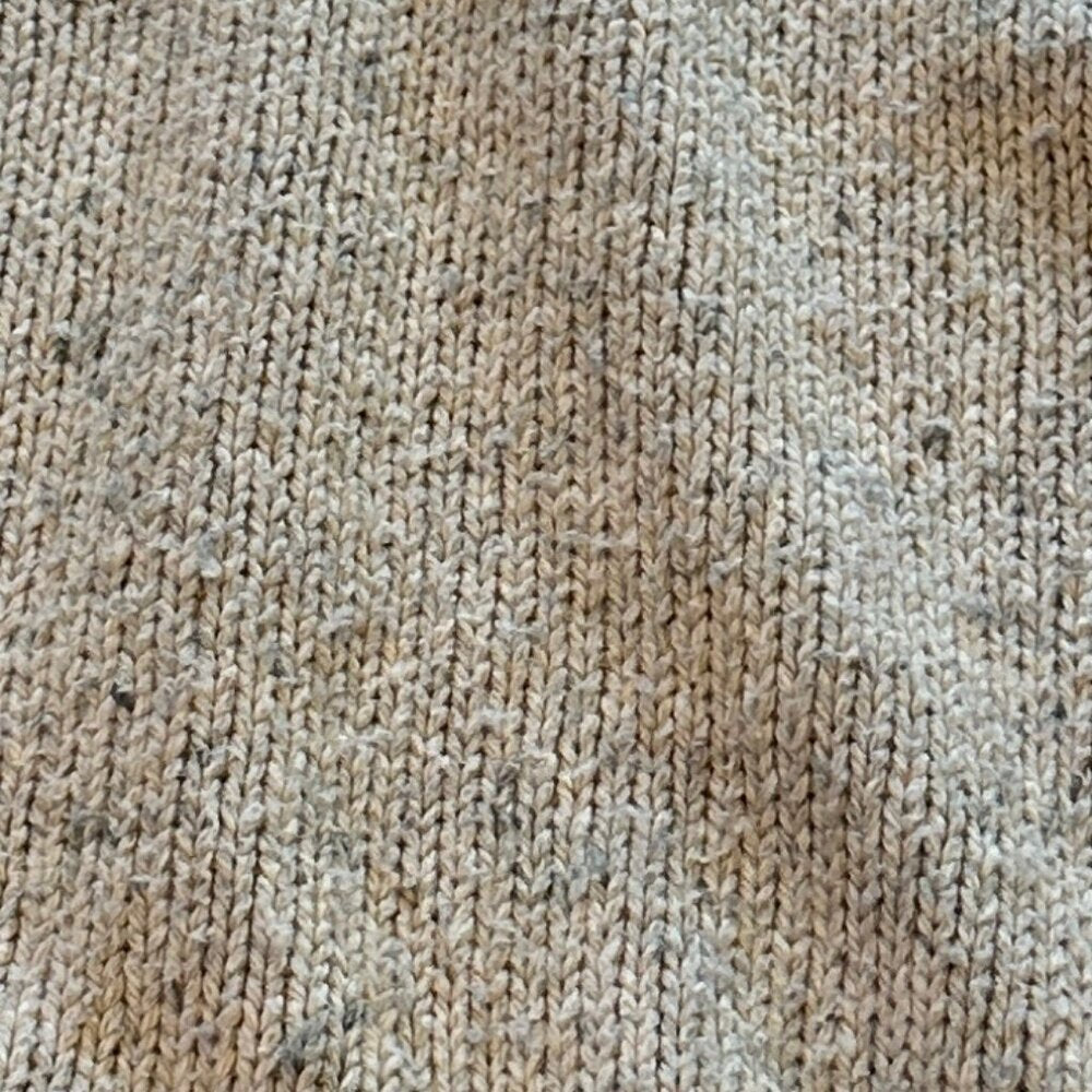 GH Bass & Co Womens Turtle neck Tan Cable Sweater - medium