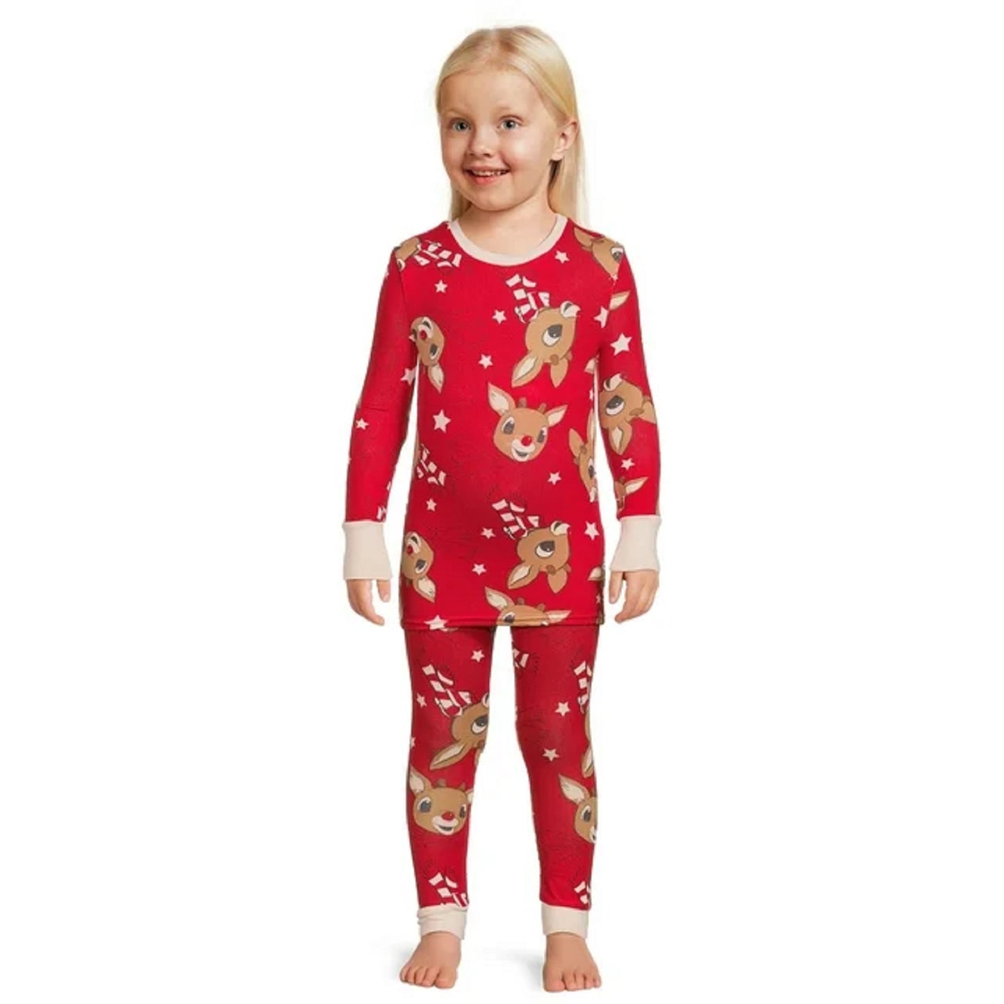 Rudolph The Red Nosed Reindeer Pajamas & Robe Set, 3-Piece, Sizes 12M-5T