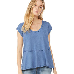 Scoop Short Sleeve High Low Relaxed Fit T-Shirt (Women's), 1 Pack X-Small