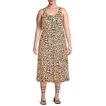Load image into Gallery viewer, Terra &amp; Sky Women&#39;s Plus Size Tiered Midi Dress
