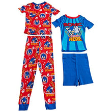 Load image into Gallery viewer, Sonic The Hedgehog Character I&#39;m Outta Here 4-Piece Pajama Set

