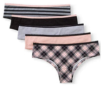 Load image into Gallery viewer, 6-Pack Juniors Panties Hipster Thong Bikini String Cheeky Boyleg
