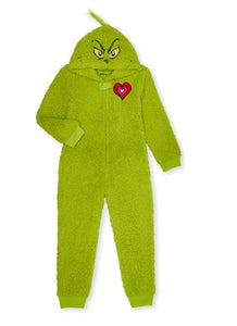 Dr. Seuss Matching Family Christmas Pajamas Kid's Grinch Union Suit