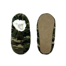 Load image into Gallery viewer, Fuzzy Babba Adult Men&#39;s Slipper Socks - Plaid Camo Solid
