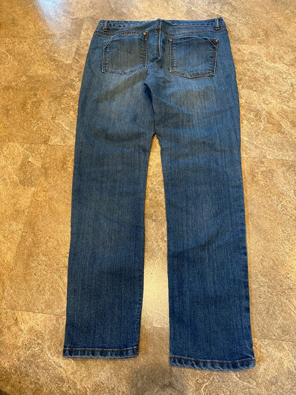 Bandolino Karyn Boyfriend Straight Leg Medium Wash Jeans Size 4