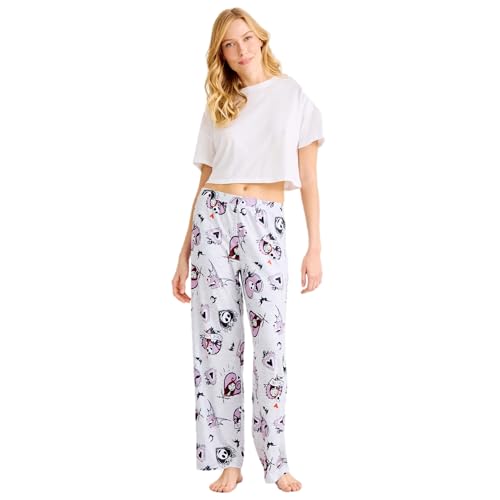 Disney Nightmare Before Christmas Women’s Print Sleep Pajamas, Jack & Sally, 3X Purple