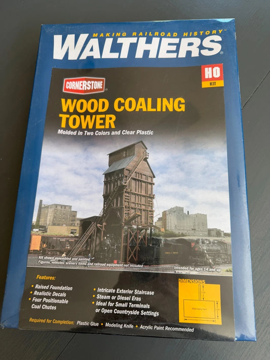 HO Scale Walthers Cornerstone 933-2922 Wood Coaling Tower Kit BNIB SEALED NEW