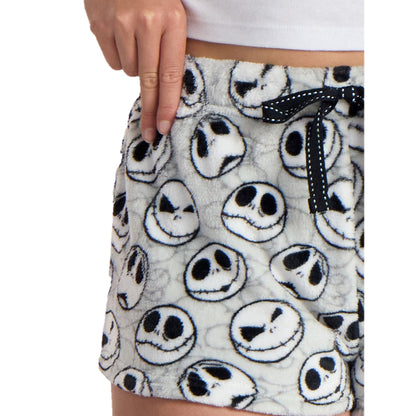 Disney Women's Nightmare Before Christmas Minky Sleep Shorts, 2-Pack, Jack/Sally, XS-3X