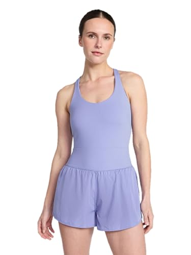 Avia Women's Cross Back Active Buttersoft Romper, Sizes XS-3X