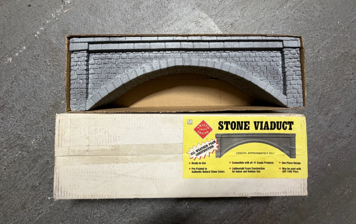 Aristo-Craft 7404 Foam Viaduct - One Piece Approx 23.5 #1 Gauge BNIB