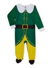 Load image into Gallery viewer, Disney Elf Toddler Christmas Fleece One-Piece Sleeper, Sizes 12M-5T

