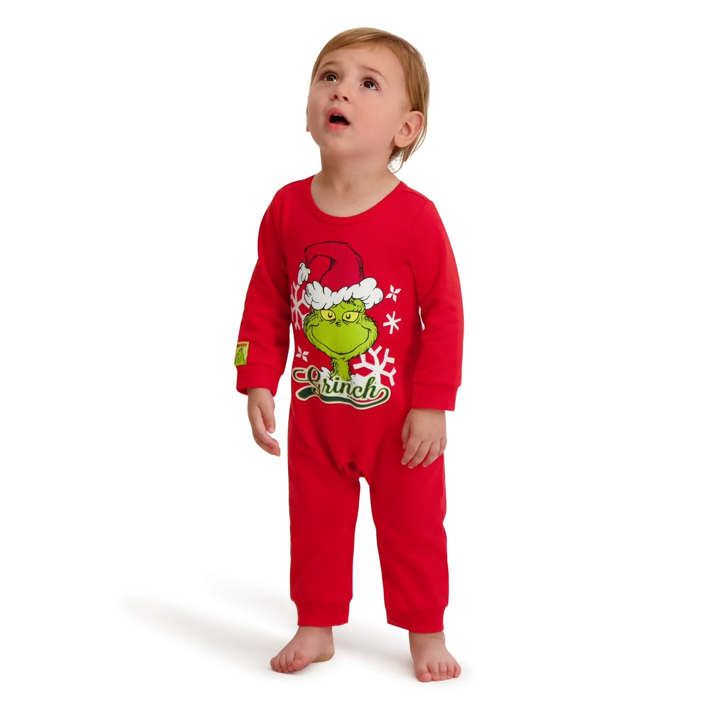 The Grinch Dr.Seuss Unisex Baby Grinch Printed Coverall, Sizes 0-24 Months