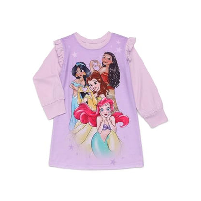 Disney Princess Girls Long Sleeve Nightgown, Sizes 4-12