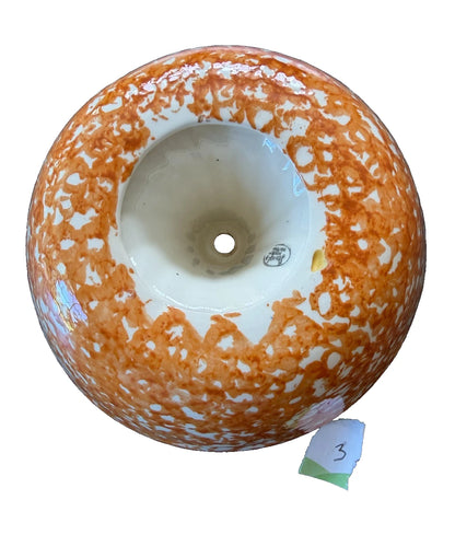 Vintage Stangl Town & Country Hand Painted Orange Sponge Jello Mold or Bundt Pan