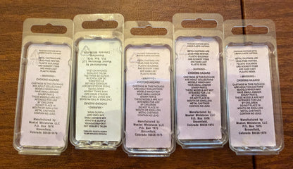 Vintage Rustic Rails HO Scale Lot (5 Packs) Unpainted White Metal Figures BNIB