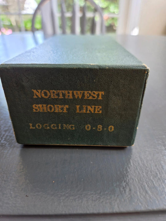 Vintage Northwest Short Line Logging 0-8-0 Brass Train with Original Box