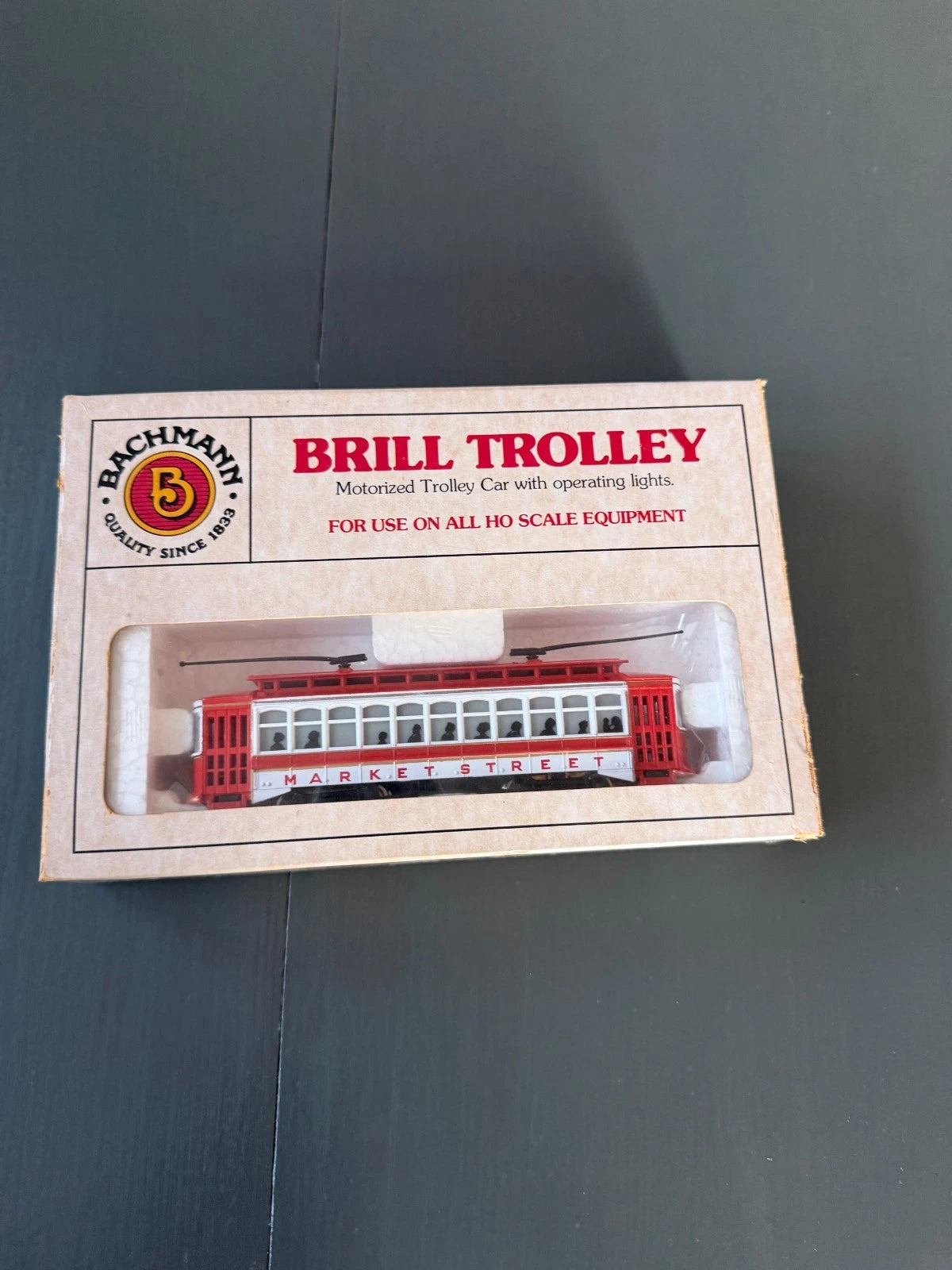 Vintage Bachmann HO Scale “ Market Street” Brill Trolley New