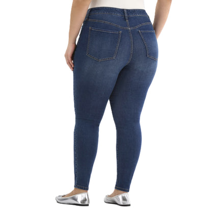 Terra & Sky Women's Plus Size Skinny High Rise Jeans, Sizes 16W-26W