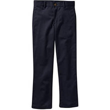 Load image into Gallery viewer, Boys Flat Front Pants - Black or Blue
