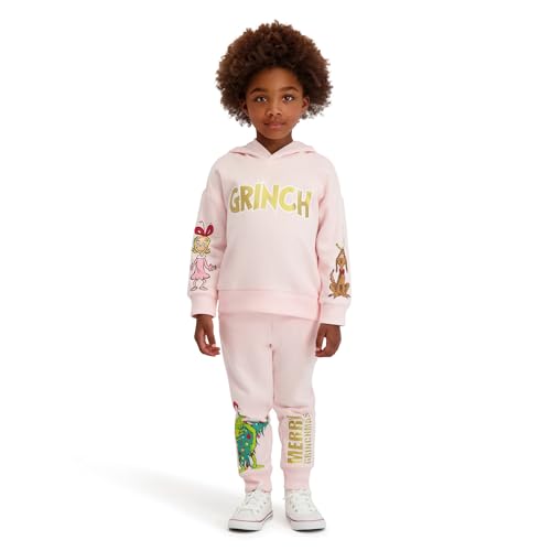 The Grinch Dr. Seuss Toddler Printed Sweatshirt and Jogger Set, Sizes 2T-5T