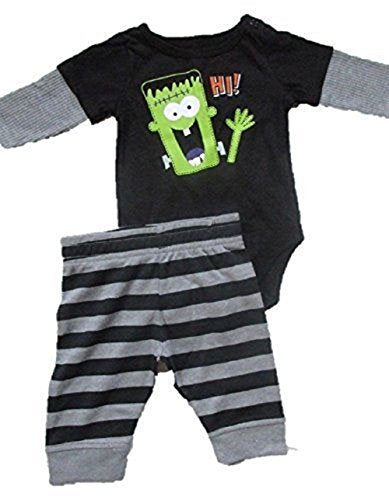 Garanimals Baby Toddler 2pc One Piece and Pant Set Hi Frankenstein