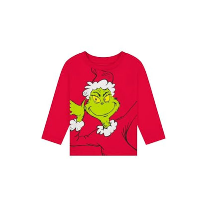 The Grinch Dr. Seuss Christmas Toddler Unisex Long Sleeve T-Shirt, Sizes 12M-5T