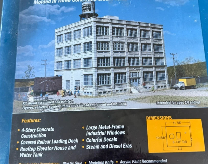 Walthers Cornerstone HO Scale 933-3044 Hardwood Furniture Factory BNIB SEALED