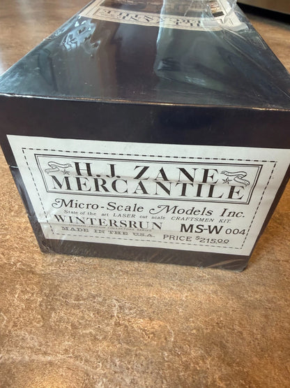 Micro-Scale Models H.J. Zane Mercantile (MS-W004) - Complete 3-Box Set, SEALED