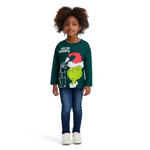 The Grinch Dr. Seuss Christmas Toddler Unisex Long Sleeve T-Shirt, Sizes 12M-5T