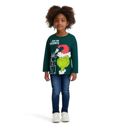 The Grinch Dr. Seuss Christmas Toddler Unisex Long Sleeve T-Shirt, Sizes 12M-5T