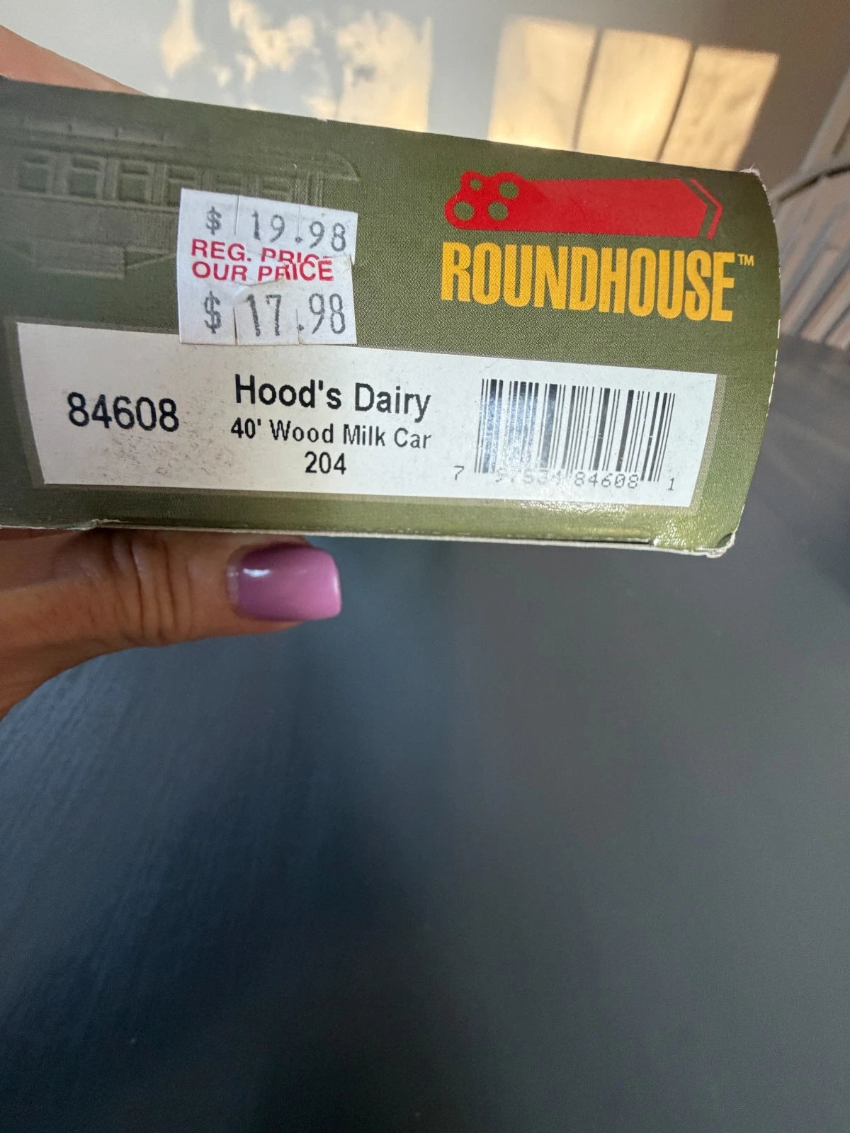 Roundhouse #84608 HO Scale Hood Dairy 40' Wood Milk Car #204 Dairy Experts