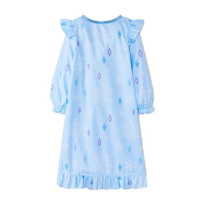 Disney Frozen Toddler Girls' Granny Flannel Night Gown - Elsa & Anna, Sisters, 2T-5T